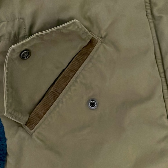 Abercrombie & Fitch Olive Green Sherpa Jacket Size Small - Picture 5 of 14